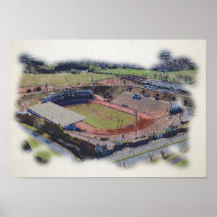 Affiche Stade Odsal, Bradford Aerial Art