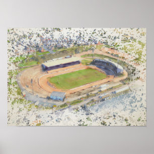 Affiche Stade Odsal, Bradford Aerial Art