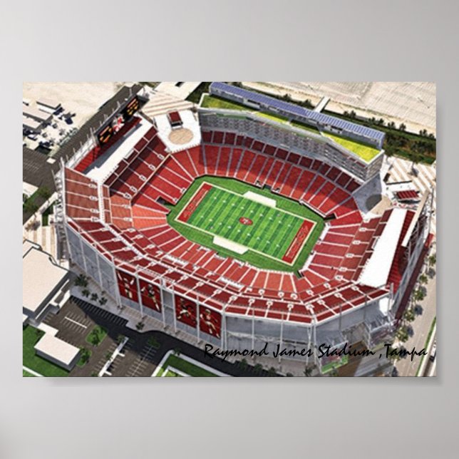 Affiche Stade Raymond James, Tampa, FL (Devant)