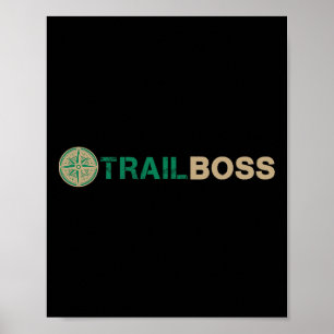 Affiche Staff de Trail Boss Family Camp humour pour tous