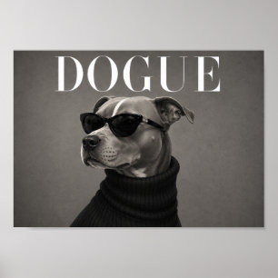 Affiche Staffordshire Bull Terrier Éditorial de mode Chien