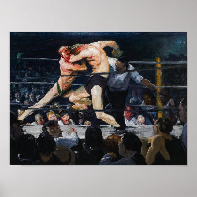 Affiche Stag à Sharkey's | George Bellows | (Devant)