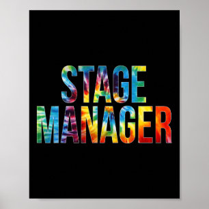 Affiche Stage Manager Tie Dye Appréciation Day Hello Byck