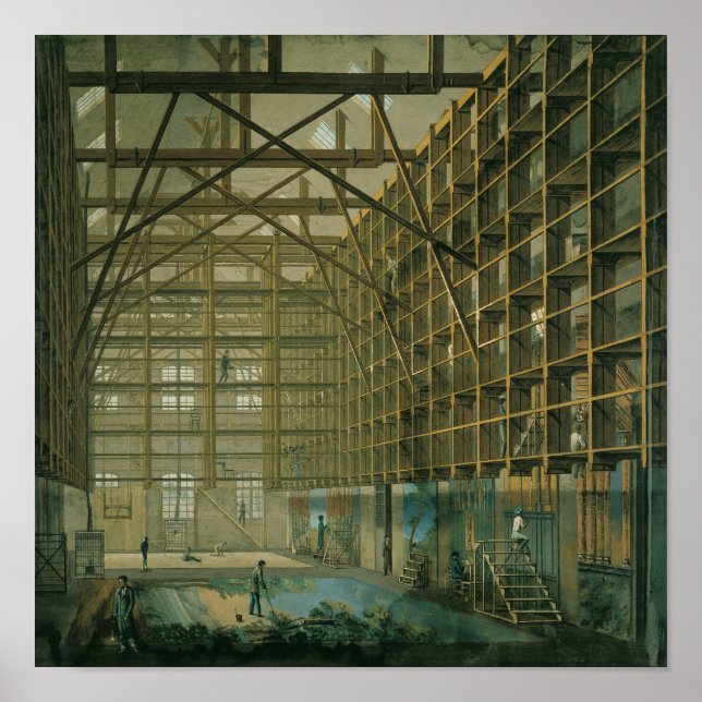 Affiche Stage Set Workshop of the Paris Opera, c.1800-20 (Devant)