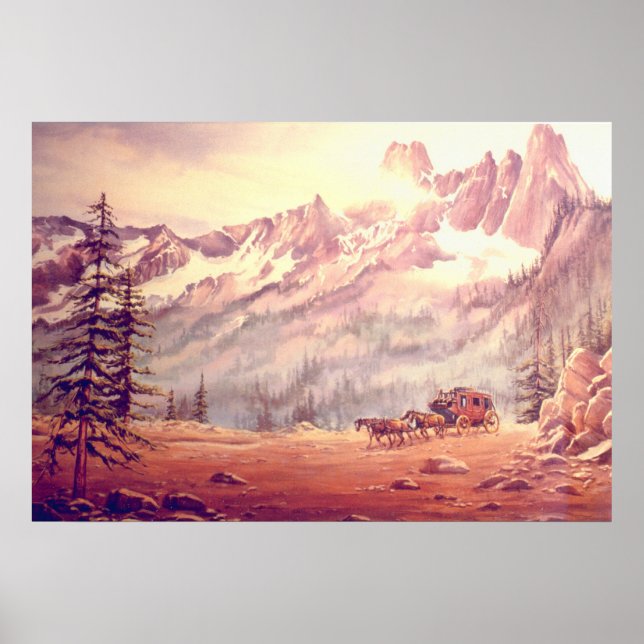 Affiche STAGECOACH DES CASCADES NORD par SHARON SHARPE (Devant)