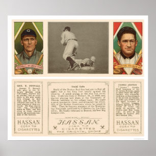 Affiche Stahl Red Sox Browns Baseball 1912