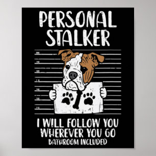 Affiche Stalker Anglais Bulldog Fun