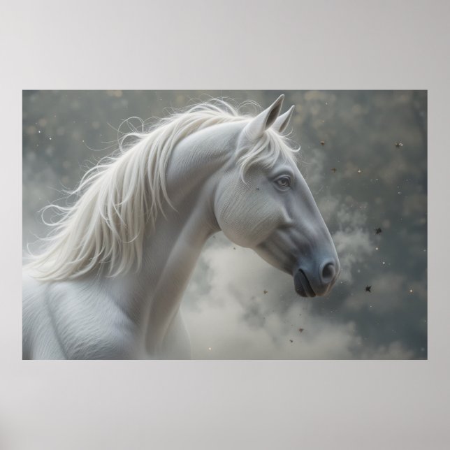 Affiche Stallion blanc (Devant)