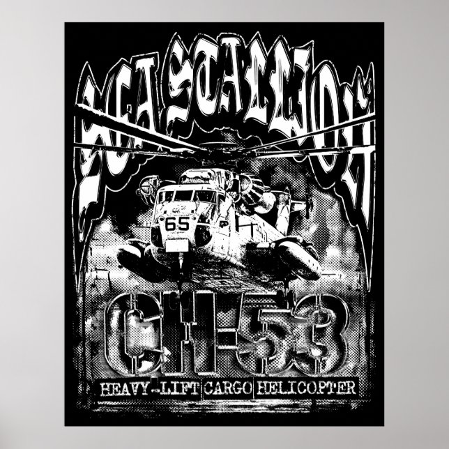 Affiche Stallion de mer CH-53 (Devant)
