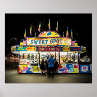 Affiche Stand de concession du carnaval