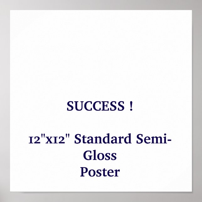 Affiche standard 30x30 cm semi-brillant (Devant)