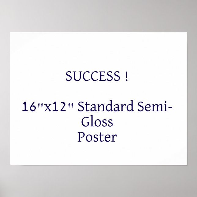 Affiche standard 40x30 cm semi-brillant (Devant)