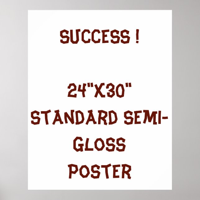 Affiche standard 61x76 cm semi-brillant (Devant)