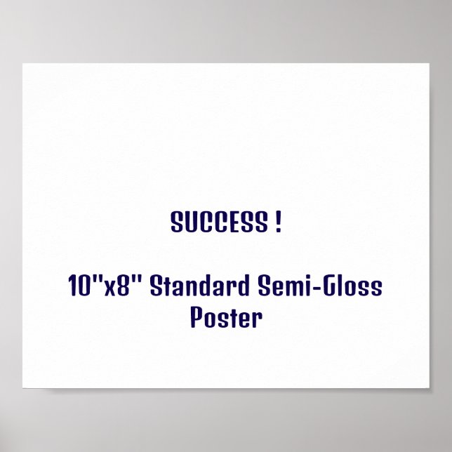 Affiche standard semi-brillant 10"x8" (Devant)