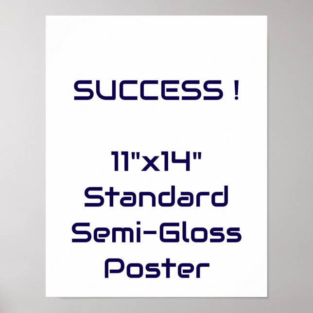 Affiche standard semi-brillant 11"x14" (Devant)