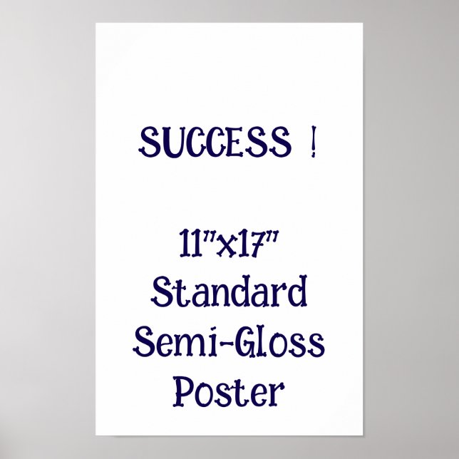 Affiche standard semi-brillant 11"x17" (Devant)