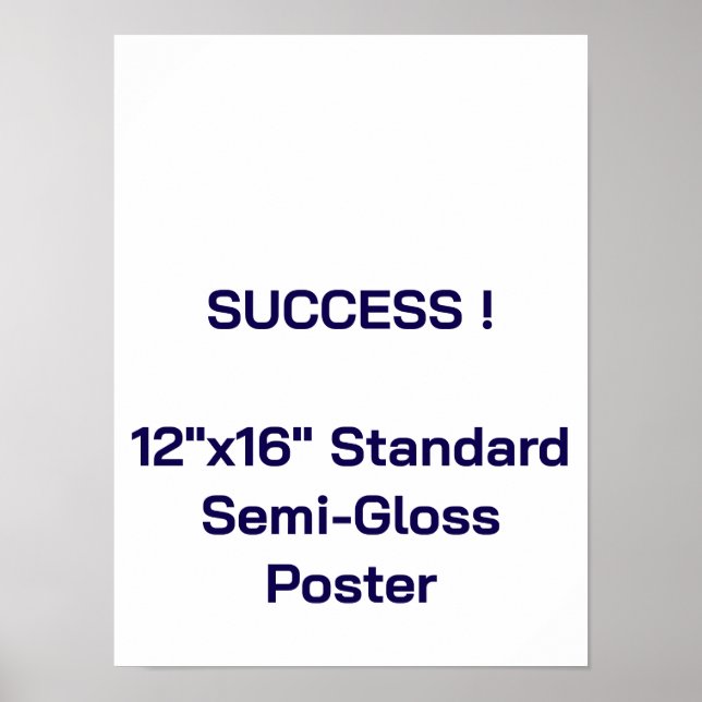 Affiche standard semi-brillant 12"x16" (Devant)