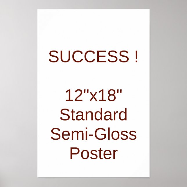 Affiche standard semi-brillant 12"x18" (Devant)