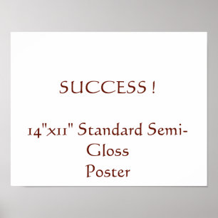 Affiche standard semi-brillant 14"x11"
