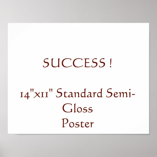 Affiche standard semi-brillant 14"x11" (Devant)