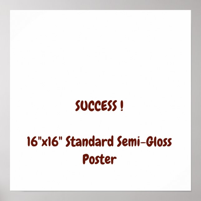 Affiche standard semi-brillant 16"x16" (Devant)