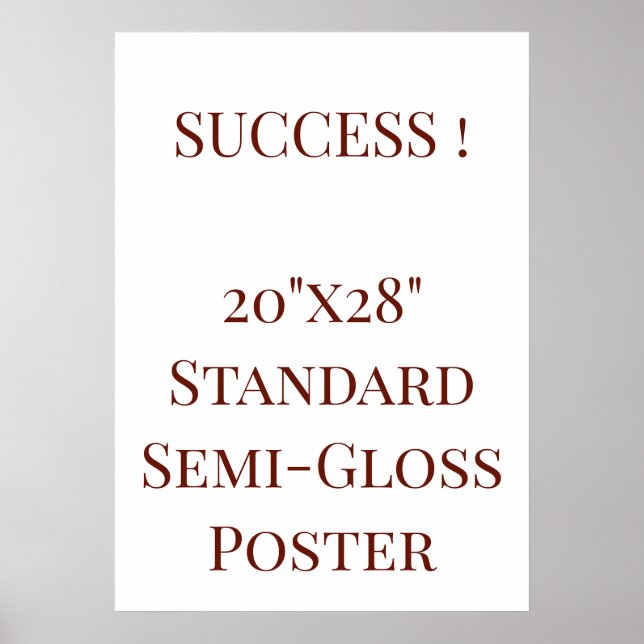 Affiche standard semi-brillant 20"x28" (Devant)