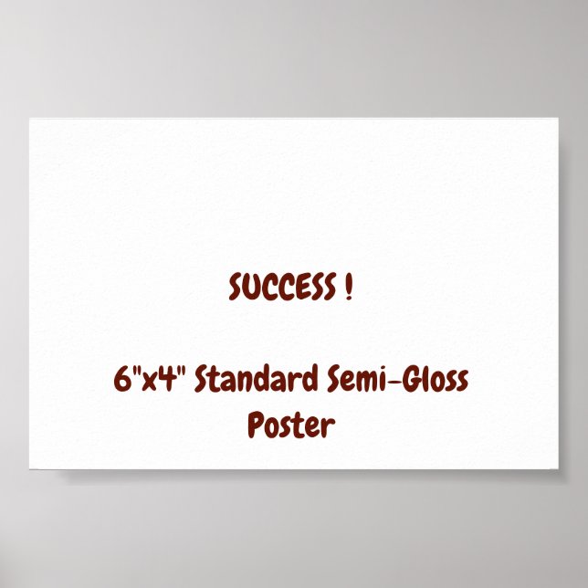 Affiche standard semi-brillant 6"x4" (Devant)