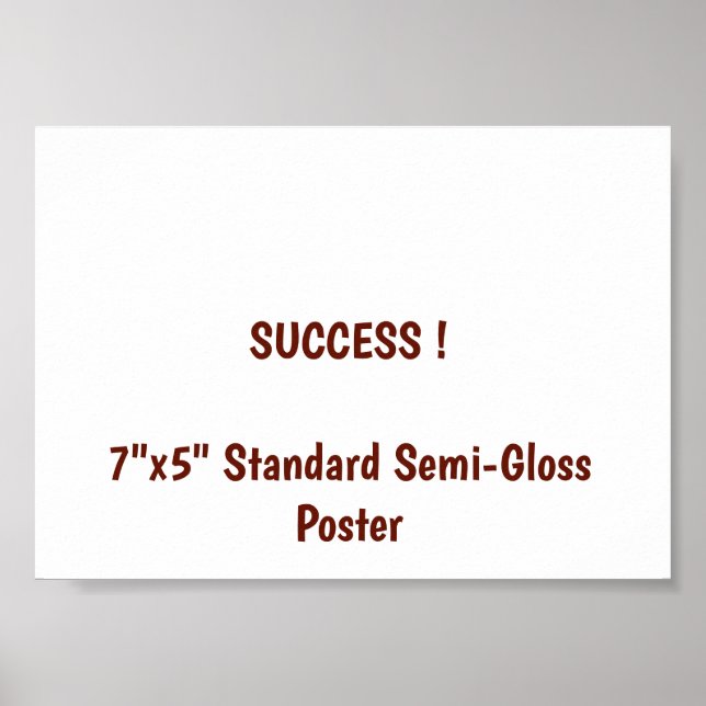 Affiche standard semi-brillant 7"x5" (Devant)