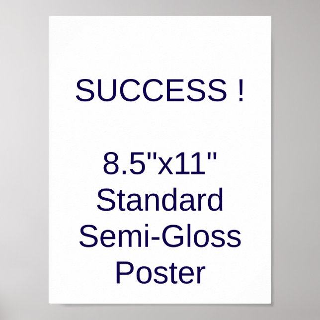 Affiche standard semi-brillant 8,5"x11" (Devant)