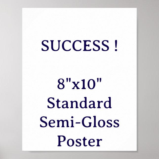 Affiche standard semi-brillant 8"x10" (Devant)