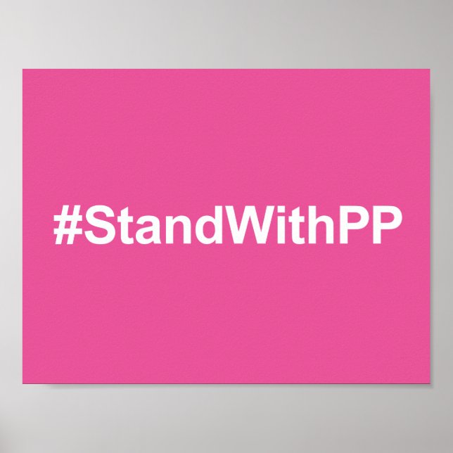Affiche #StandWithPP sign (Devant)