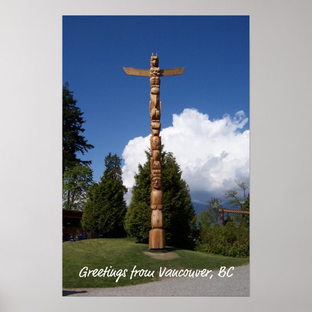 Affiche Stanley Park Totem Pole (Devant)