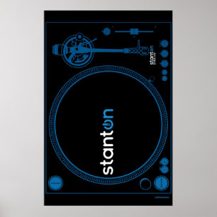 Affiche Stanton - vinyle de Tourne-disque de