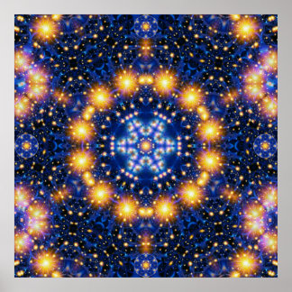 Affiche Star Burst Mandala