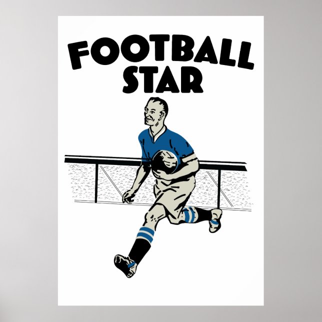 Affiche Star de Football (Devant)