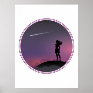 Affiche Star Gazing Girl