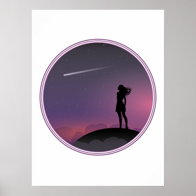 Affiche Star Gazing Girl (Devant)