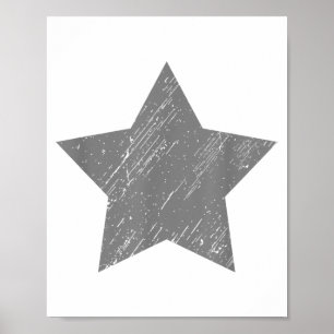 Affiche Star Gray Vintage Star