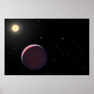 Affiche Star Kepler 51 et Trois planètes géantes comme le