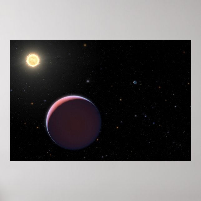 Affiche Star Kepler 51 et Trois planètes géantes comme le  (Devant)