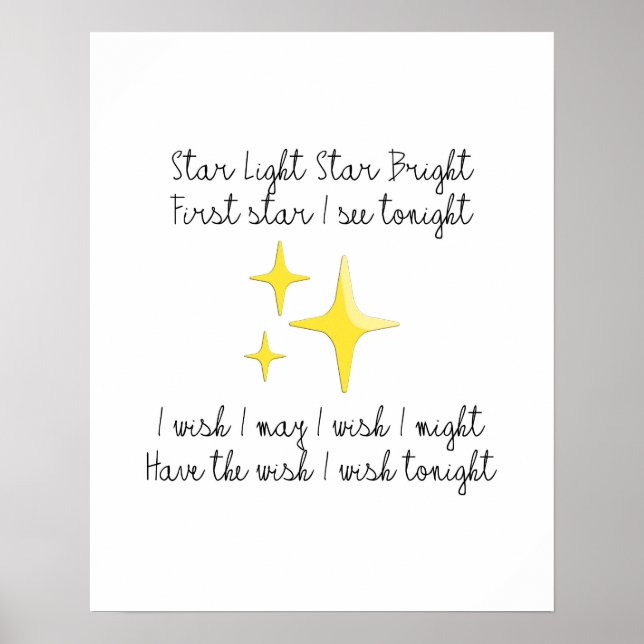 Affiche Star Light Star Bright (Devant)