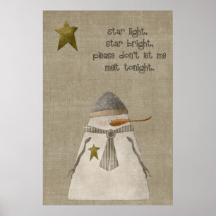 Affiche Star Light, Star Bright Snowman