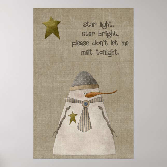 Affiche Star Light, Star Bright Snowman (Devant)
