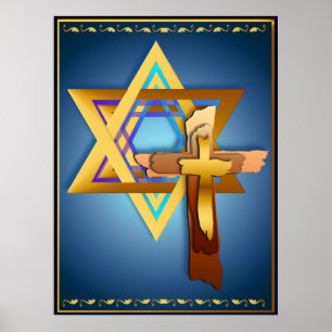 Affiche Star Of David et Triple Cross