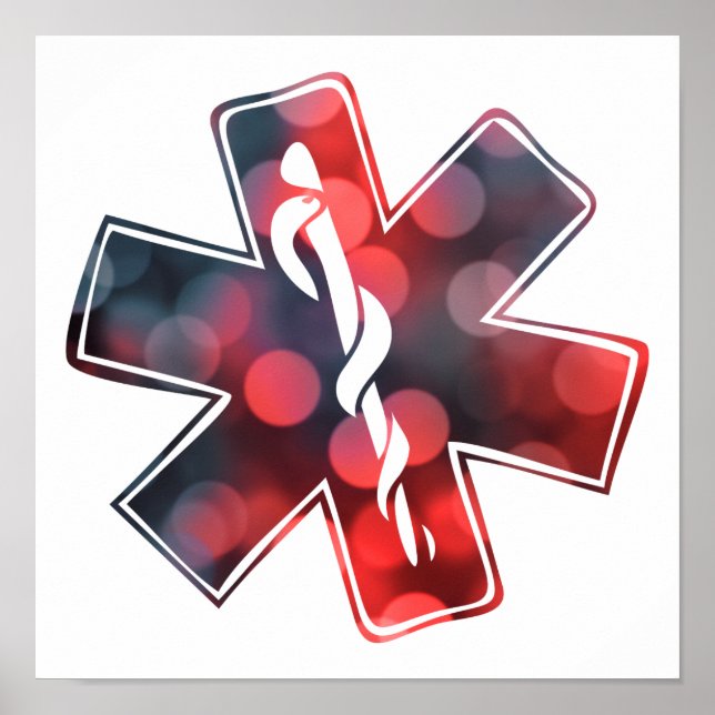 Affiche star of life bokeh (Devant)