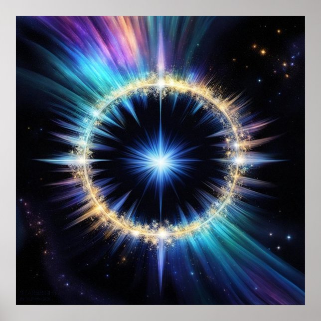 Affiche Starbright AI Imaginaire Art numérique d' Imprimer (Devant)