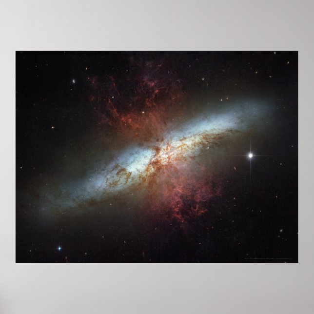 Affiche Starburst Galaxy M82 24x18 (33x25) (Devant)