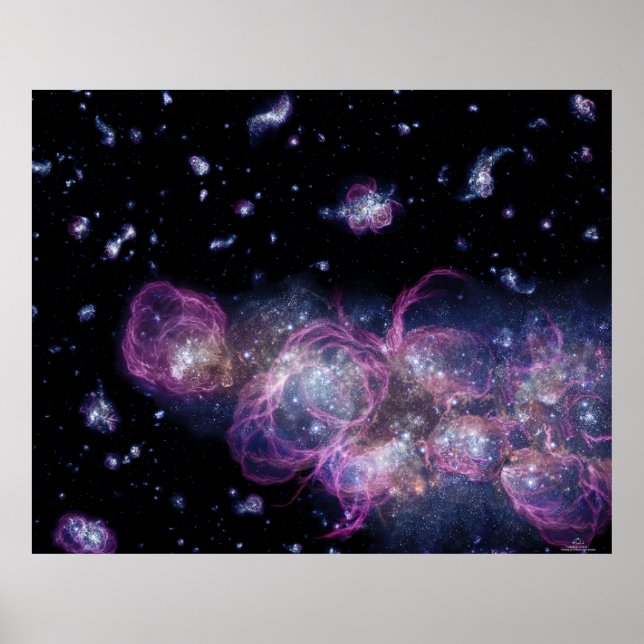 Affiche Starburst Stellar Fireworks Finale Outer Space (Devant)