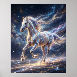 Affiche Stardust Cheval Mouvement Cosmique