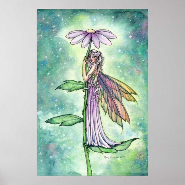 Affiche Stark Garden Flower Watercolor Art (Devant)